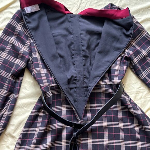 UVM Collection | Plaid Belted Midi Dress | Size L - Picture 4 of 9